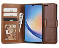 Onasi Wallet ovitek za Samsung Galaxy A55, preklopni, rjav