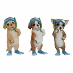 DKD Home Decor Dekorativna figura DKD Home Decor 11,5 x 11,5 x 23 cm Resin Multicolor Dog Mediterranean