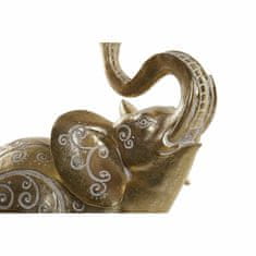 DKD Home Decor Dekorativna figura DKD Home Decor 25 x 11 x 25,3 cm Slon Zlata smola Kolonialna