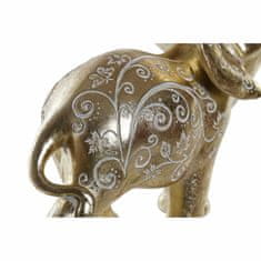 DKD Home Decor Dekorativna figura DKD Home Decor 25 x 11 x 25,3 cm Slon Zlata smola Kolonialna