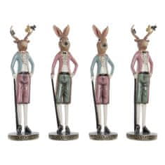 DKD Home Decor Dekorativna figura DKD Home Decor Rabbit Resin Multicolor 10 x 10 x 36 cm