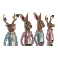 DKD Home Decor Dekorativna figura DKD Home Decor Rabbit Resin Multicolor 10 x 10 x 36 cm