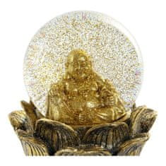 DKD Home Decor Dekorativna slika DKD Home Decor Bela zlata smola Kristal Pravokotna okrogla Buda Moderni orientalski 15 x 15 x 16 cm