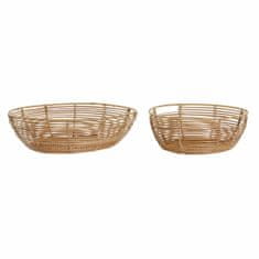 DKD Home Decor Valet Tray DKD Home Decor 37 x 37 x 11 cm kovinski ratan (2 enoti)