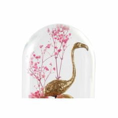 DKD Home Decor Dekorativna slika DKD Home Decor Črna roza Zlati flamingo 14 x 14 x 32 cm