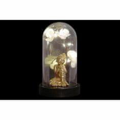 DKD Home Decor Namizna svetilka DKD Home Decor Crystal Black Golden Buddha Polietilenska smola (9,5 x 9,5 x 16 cm) (2 kosa)