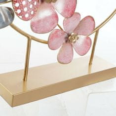 DKD Home Decor Dekorativna slika DKD Home Decor Pink Golden Metal Flowers (65 x 9 x 58,5 cm)