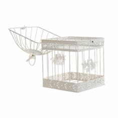 DKD Home Decor Kletka DKD Home Decor Metal White Birds Shabby Chic (23,5 x 23,5 x 40 cm) (3 enote)