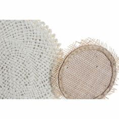 DKD Home Decor Stenska dekoracija DKD Home Decor Linen Rattan Circles (96 x 6 x 60 cm)