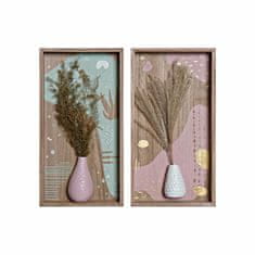 DKD Home Decor Stenska dekoracija DKD Home Decor MDF Wood (20 x 4 x 38 cm) (2 kosa)