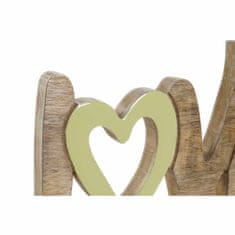 DKD Home Decor Dekorativna figura DKD Home Decor Love Mango wood (30 x 3,5 x 18 cm) (2 kosa)