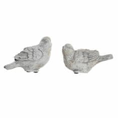 DKD Home Decor Dekorativna figura DKD Home Decor Grey Cement Bird (15 x 7 x 10 cm) (2 enoti)