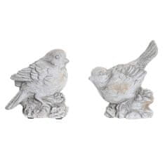 DKD Home Decor Dekorativna figura DKD Home Decor Grey Cement Bird (12 x 7 x 14 cm) (2 enoti)