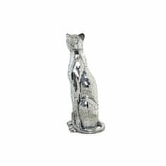 DKD Home Decor Dekorativna figura DKD Home Decor Srebrna leopardja smola (30 x 26 x 64,5 cm)