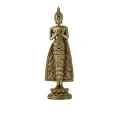 DKD Home Decor Dekorativna figura DKD Home Decor Golden Buddha Resin (19,5 x 18,5 x 19 cm)