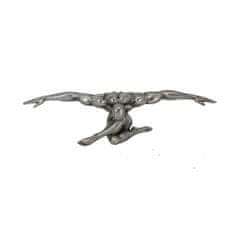 DKD Home Decor Dekorativna figura DKD Home Decor 46 x 13 x 12 cm Silver Golden Men (2 enoti)