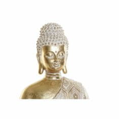 DKD Home Decor Dekorativna figura DKD Home Decor Zlati Buda Bela smola (18,5 x 10,5 x 24 cm)