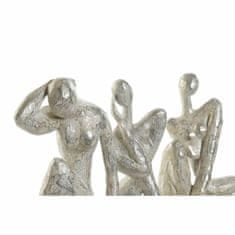 DKD Home Decor Dekorativna figura DKD Home Decor Lady Silver Resin (3 kosi) (16 x 8 x 21 cm)