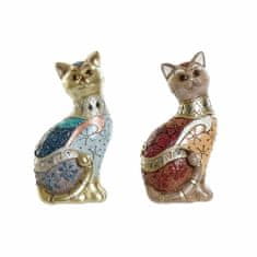 DKD Home Decor Dekorativna figura DKD Home Decor Resin Cat (9 x 7 x 18,5 cm) (2 kosa)