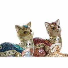 DKD Home Decor Dekorativna figura DKD Home Decor Resin Cat (17 x 8 x 14 cm) (2 kosa)