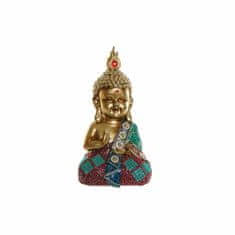 DKD Home Decor Dekorativna figura DKD Home Decor Golden Buddha Resin (14 x 12 x 26 cm)