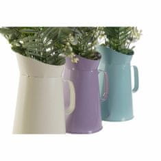 DKD Home Decor Okrasna rastlina DKD Home Decor Beige Metal Lilac Polyethylene Green (3 kosi) (17 x 17 x 41 cm)