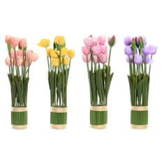 DKD Home Decor Šopek DKD Home Decor Iron PE Tulip 4 enote (20 x 20 x 46 cm)