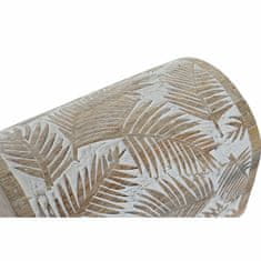 DKD Home Decor Komplet okrasnih škatel DKD Home Decor Tropical Mango wood Listovi (2 kosa)