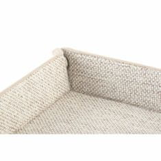 DKD Home Decor Valet Tray DKD Home Decor Beige Linen (20 x 20 x 4 cm)