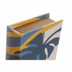 DKD Home Decor Okrasna škatla DKD Home Decor Canvas Tropical MDF Wood (21 x 7 x 30,5 cm) (3 kosi) (2 kosa)