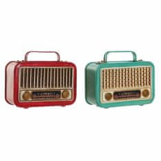 DKD Home Decor Dekorativna slika DKD Home Decor Radio Metal (2 kosa) (19 x 8 x 16 cm)