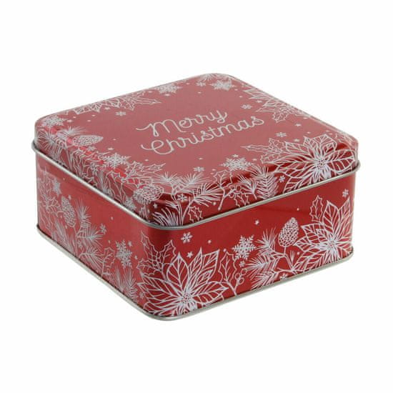 DKD Home Decor Okrasna škatla DKD Home Decor Metal Christmas (10,6 x 10,6 x 5,5 cm)