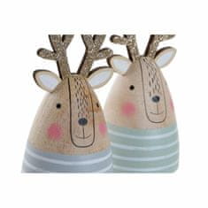 Miramarket Okrasna Figura DKD Home Decor Topolovina Jelen (2 pcs) (7 x 7 x 14 cm)