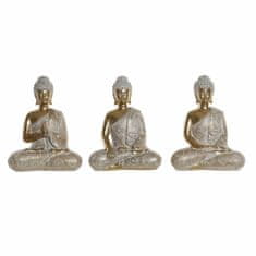 DKD Home Decor Dekorativna slika DKD Home Decor 14,5 x 8,5 x 18 cm Golden Buddha Oriental Stripped (3 kosi)