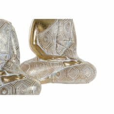 DKD Home Decor Dekorativna slika DKD Home Decor 14,5 x 8,5 x 18 cm Golden Buddha Oriental Stripped (3 kosi)