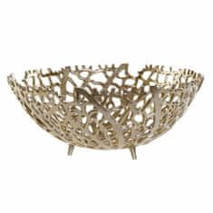 DKD Home Decor Središčni element DKD Home Decor Golden Coral Aluminium Modern (35 x 35 x 14 cm)