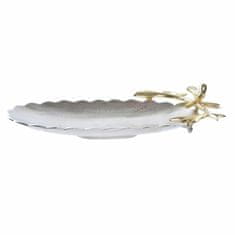 DKD Home Decor Središčni element DKD Home Decor Silver Golden Aluminium Bird (45 x 23 x 11 cm)