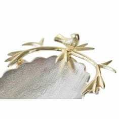 DKD Home Decor Središčni element DKD Home Decor Silver Golden Aluminium Bird (45 x 23 x 11 cm)