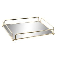 DKD Home Decor Pladenj DKD Home Decor Mirror Golden Metal (30 x 20 x 5 cm)