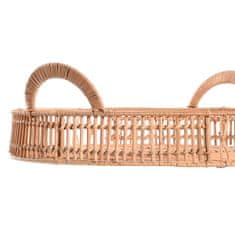 DKD Home Decor Komplet pladnjev DKD Home Decor Natural Rattan (40 x 40 x 14 cm)