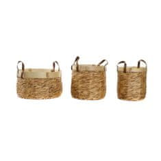 DKD Home Decor Košara komplet DKD Home Decor Bamboo Tropical 40 x 40 x 24 cm