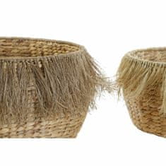 DKD Home Decor Košarica komplet DKD Home Decor 43 x 43 x 24 cm Fringe Boho