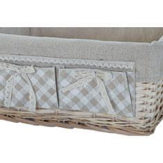 DKD Home Decor Košara komplet DKD Home Decor Poliester protja Tradicionalni (48 x 38 x 22 cm)