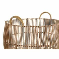 DKD Home Decor Košarica komplet DKD Home Decor Metal Rattan (40 x 40 x 38 cm)