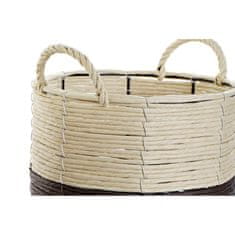 DKD Home Decor Košarica komplet DKD Home Decor Rope (36 x 34 x 30 cm)