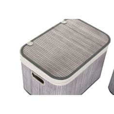 DKD Home Decor Košarica komplet DKD Home Decor Beige Grey Bamboo MDF Wood 51 x 35 x 33 cm (6 kosov)