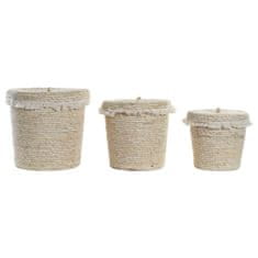 DKD Home Decor Komplet košar DKD Home Decor Fibre (36 x 36 x 35 cm)