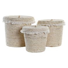 DKD Home Decor Komplet košar DKD Home Decor Fibre (36 x 36 x 35 cm)