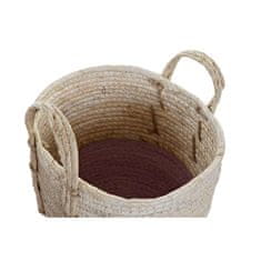 DKD Home Decor Komplet košar DKD Home Decor Rope Natural Fibre (3 kosi) (30 x 30 x 26 cm)