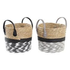 DKD Home Decor Košarica DKD Home Decor Rope (21 x 21 x 26 cm) (2 enoti)